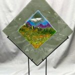 The Township fused glass by Sizzle Glass Studio